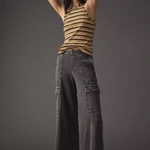 NWT Daily Practice by Anthropologie Utility Wide-Leg Pants